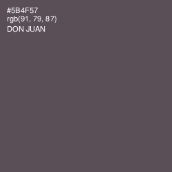 #5B4F57 - Don Juan Color Image
